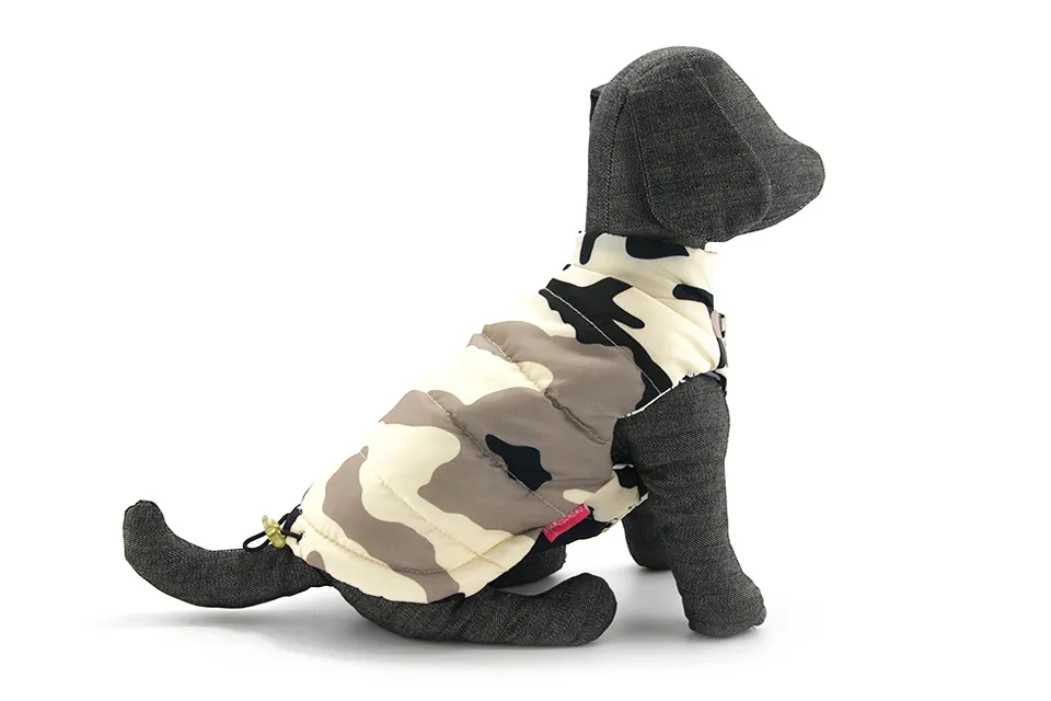  New Double-sided Wear Dog Winter Clothes Warm Vest Camouflage Letter Pet Clothing Coat For Puppy Small Medium Large Dog XXL 309