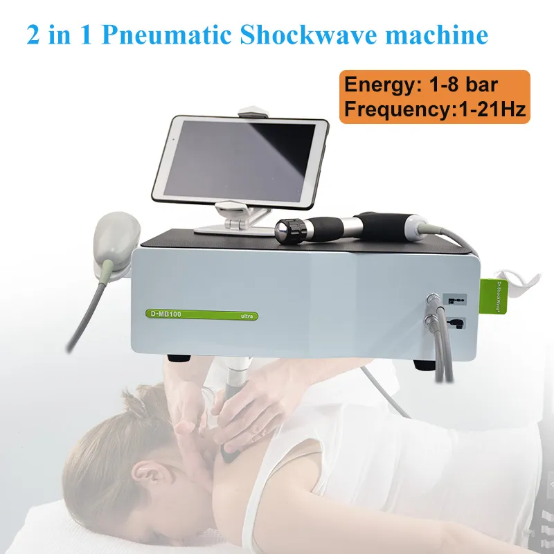 Clinic use Gainswave Massage pneumatically shock wave physical therapy machine for sport injuries muscle pain relief body slimming