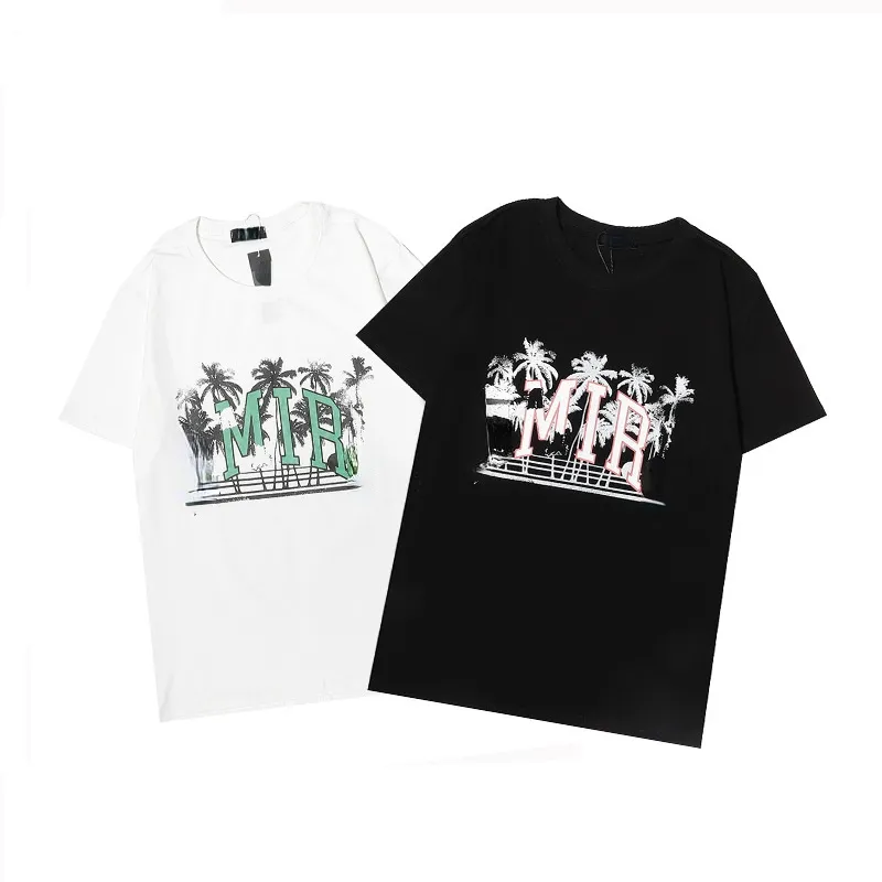 Camisetas estampadas en la calle Europea y americana Hip-Hop High Street Round Neck Summer Camiseta de manga corta Masculino