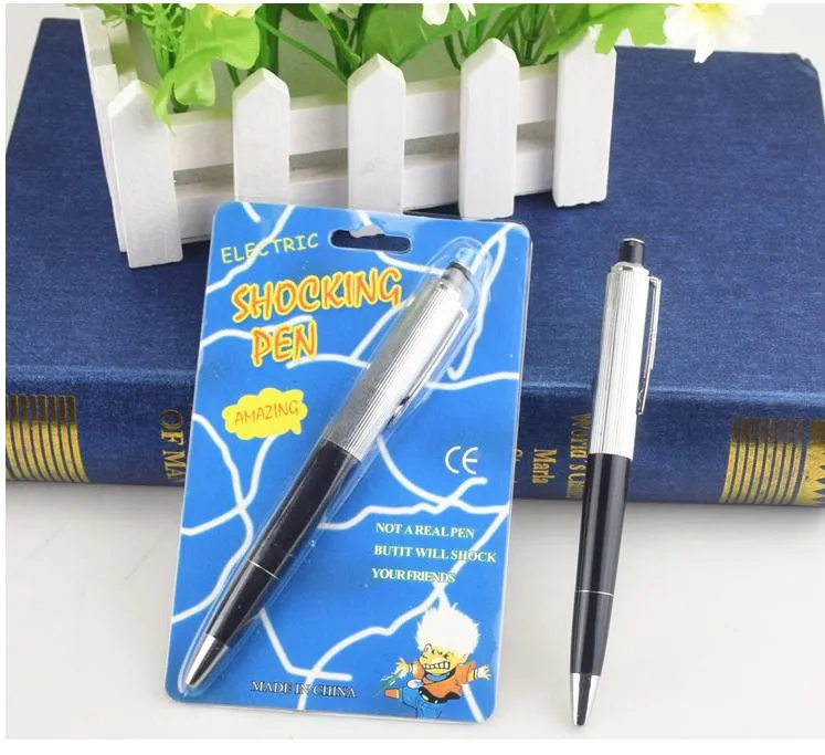 Wholesale Fancy Electric Shock Edc Ballpoint Pen Toy Shocking And