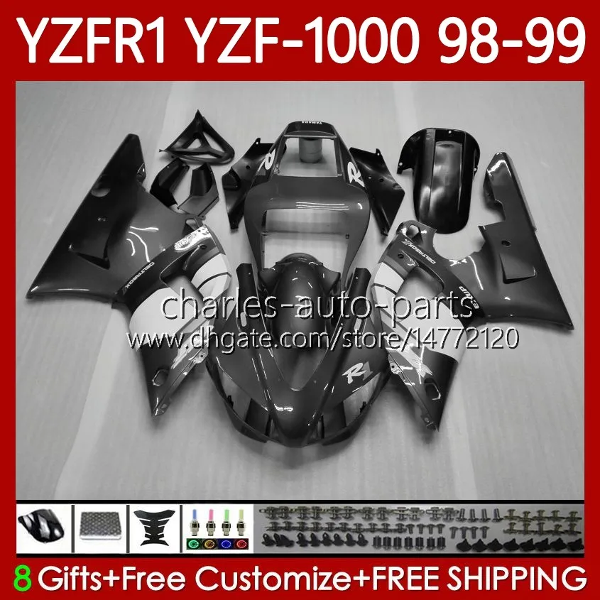 Yamaha YZF-1000 YZF-R1 YZF1000 YZF-R1 YZF1000 YZFR1 98 99 00 01 본체 82NO.170 광택 시안 YZF R1 1000CC 1998-2001 YZF 1000 CC R 1 1998 1999 2000 2000 2001 오토바이 페어링