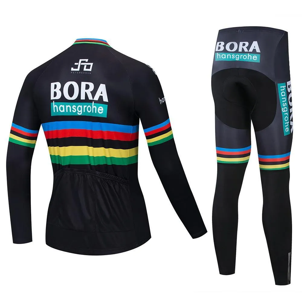 2020 BORA team Cycling Jerseys bib cycling jersey gel pad bike set MTB SOBYCLE Long Sleevess Ropa Ciclismo mens bicycling wear b9