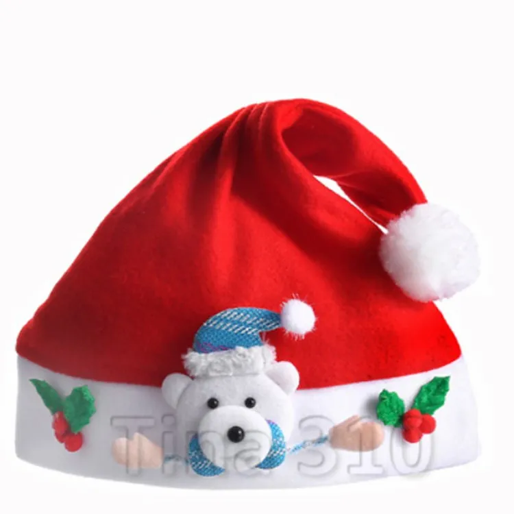 Cappello Babbo Natale In Peluche - Per Adulti E Bambini, Rosso Con Pelliccia Bianca - Foto 7