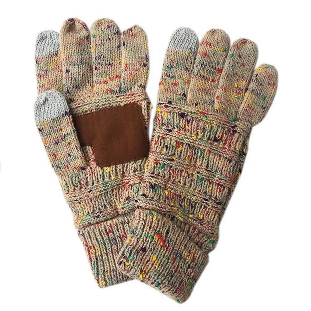 2020 Winter Unisex Touch Screen Gloves Texting Smartphone phone Winter Knit Black ladies mens Touch gloves Magic mittensThicken Gloves