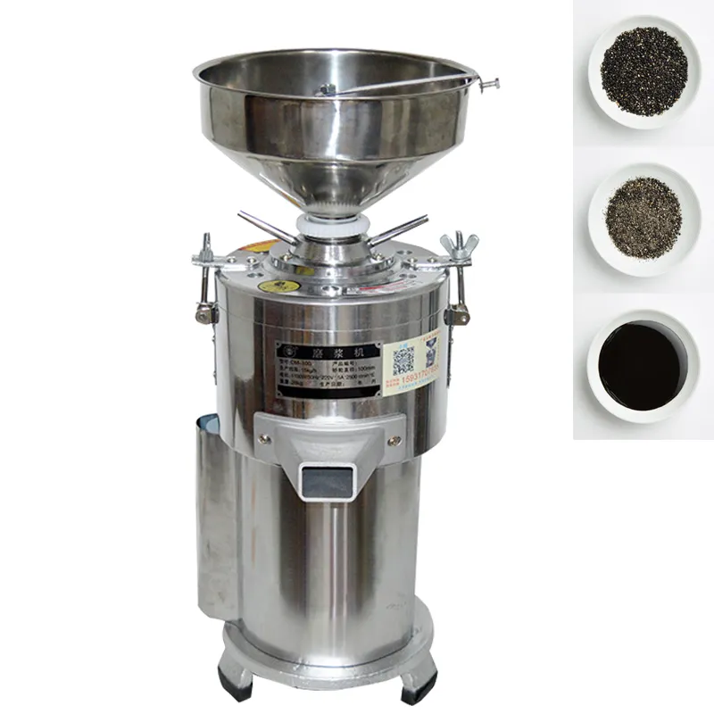 2021 New Cashew Almond Almond Tahini Sesame Butter Mill Milk Peanut Butter Machine Sesame Sauce Grinding Machine 220V