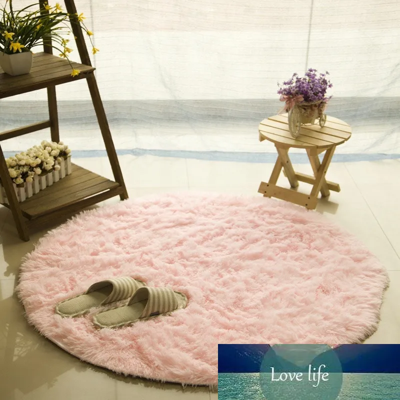 Soft Bath Bedroom Floor Shower Round Mat Rug Non-slip Super Absorbs Water Cotton Doormat Entrance Rug#W