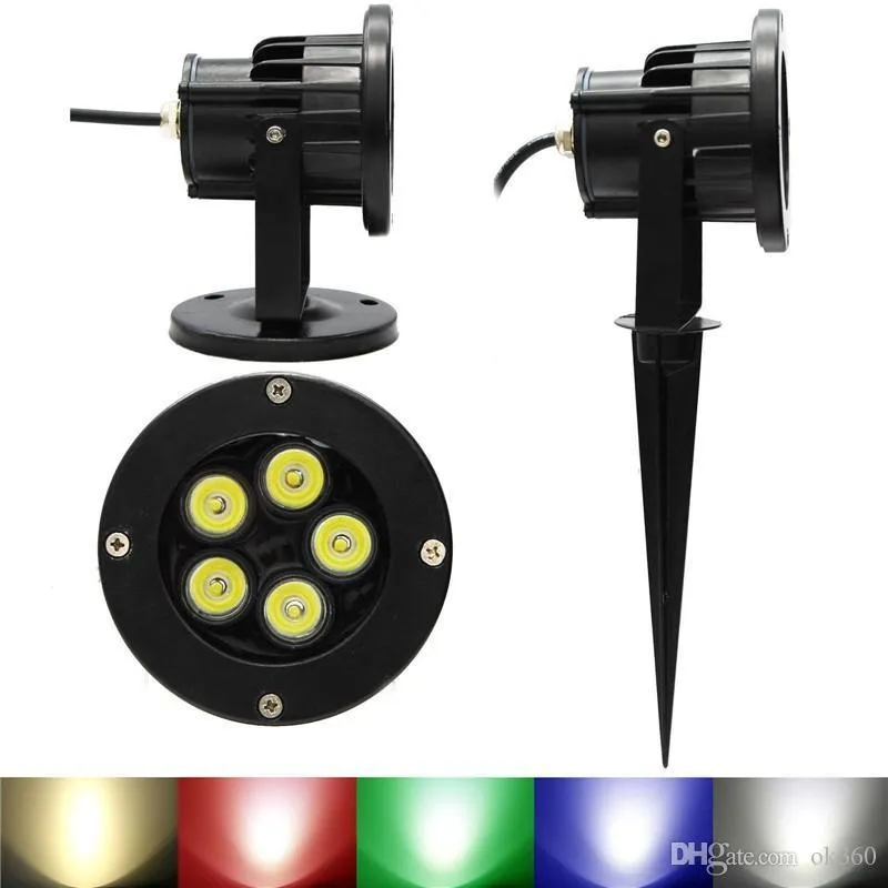 Floodlights Spotlight Garden Outdoor Waterdicht IP67 6W 10W Landschap Wandschap Ward Pad Pond LED LAWN LAMP MET RAD BASE 110V 220V 12V