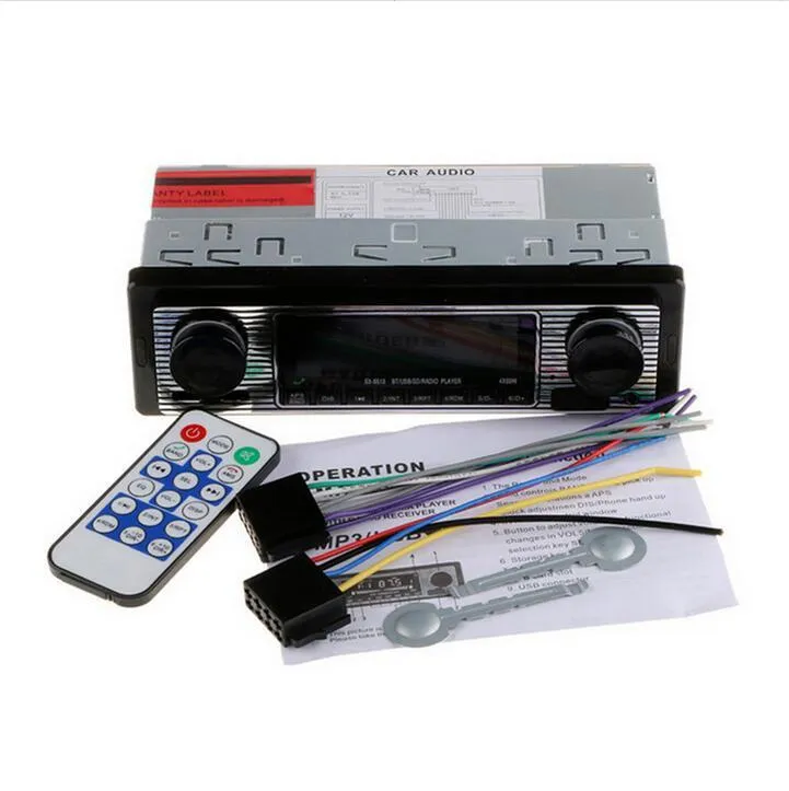 Autoradio Vintage Moderne Bluetooth Lecteur MP3 AUX Voitures Classiques Stéréo Remote254Z