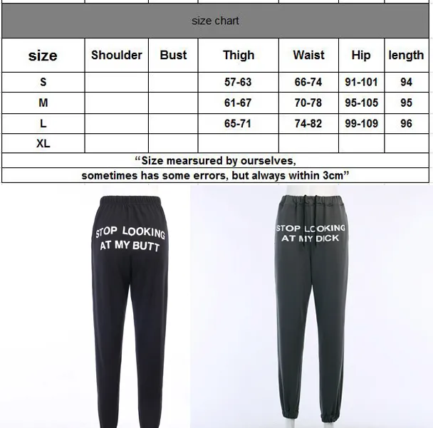 Womens High Waist Beachapche Soft Sweatpants With Letter Stop Looking At My  Butt Design Hip Hop Black Joggers For Dropshipping 201109 From Mu02, $17.57