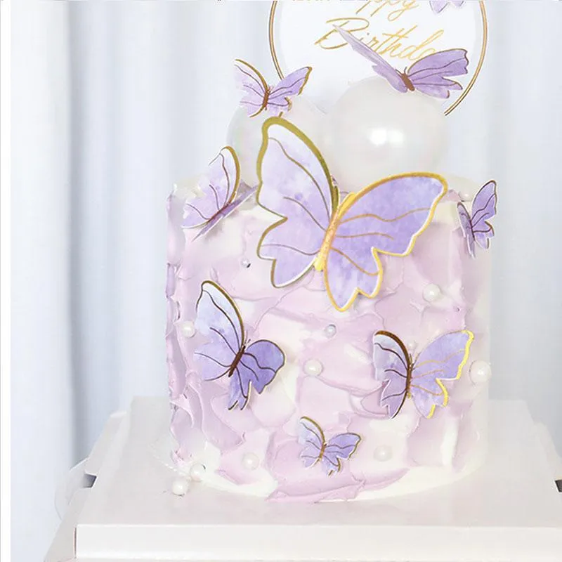 22 Pièces Décoration De Gâteau Papillon Joyeux Anniversaire - Temu