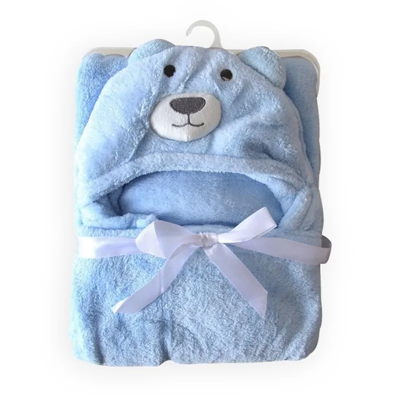 Modellazione animale Coperte avvolte Coperte di peluche neonato Primavera Estate Bambino Abbraccio Coperta per bambini Mantello Coperta Cappello Telo da bagno LJ201014