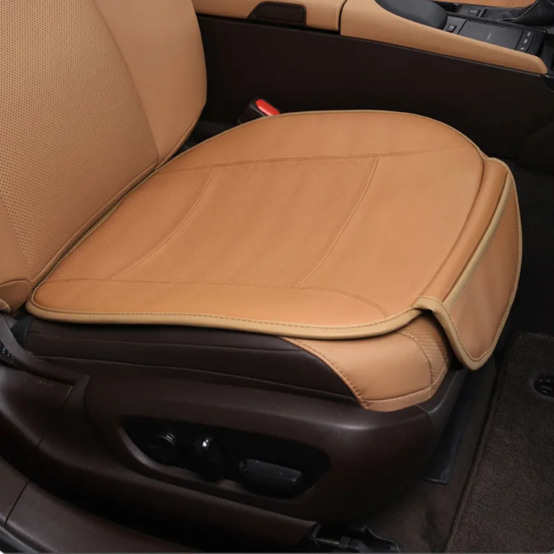 Lexus ES200 UX NX RX300Hバッジロゴのトップラグジュアリーレザーカーシートクッションクッションノンスリップ保護オートアクセサリーシートカバー装飾