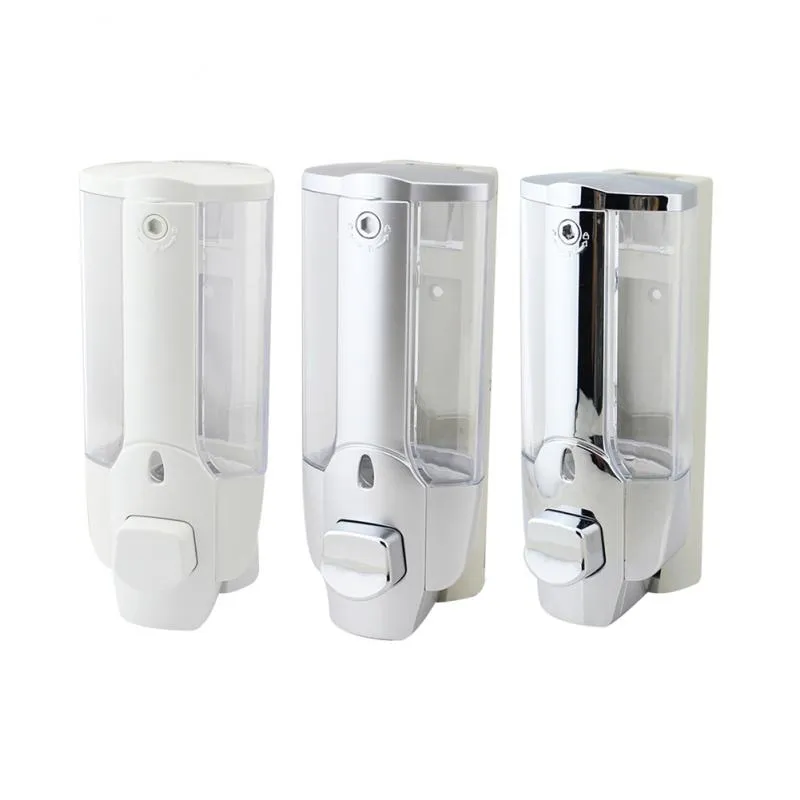 350ML Manual Push on Hand Sanitizerd Soap Dispenser Single Head Wall Mount Shower Bath Washing Lotion Soap Shampoo