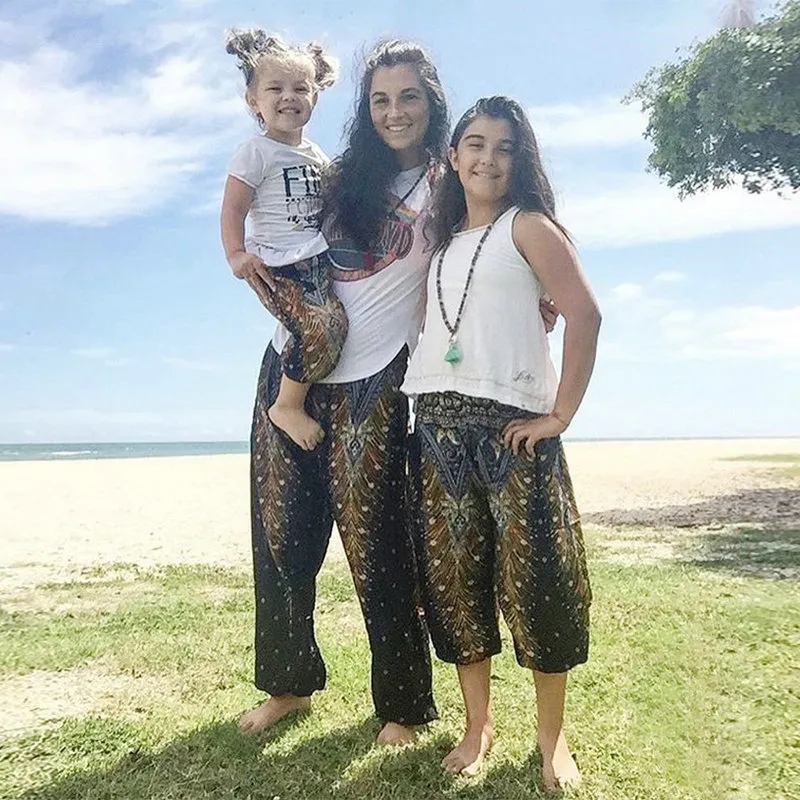 Matching Family Outfits Mommy And Me Clothes Leggings Yoga Mother And Daughter Dance Pants Mom Women Daughter Girl Trousers (13)