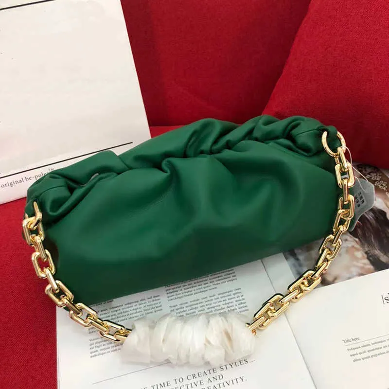 Fashion Clutch Bag Women Bags Shoulder Bages Many Bright Colors To Choose Soft Cloud Bagss With Thick gold Chain Hobos Handbag