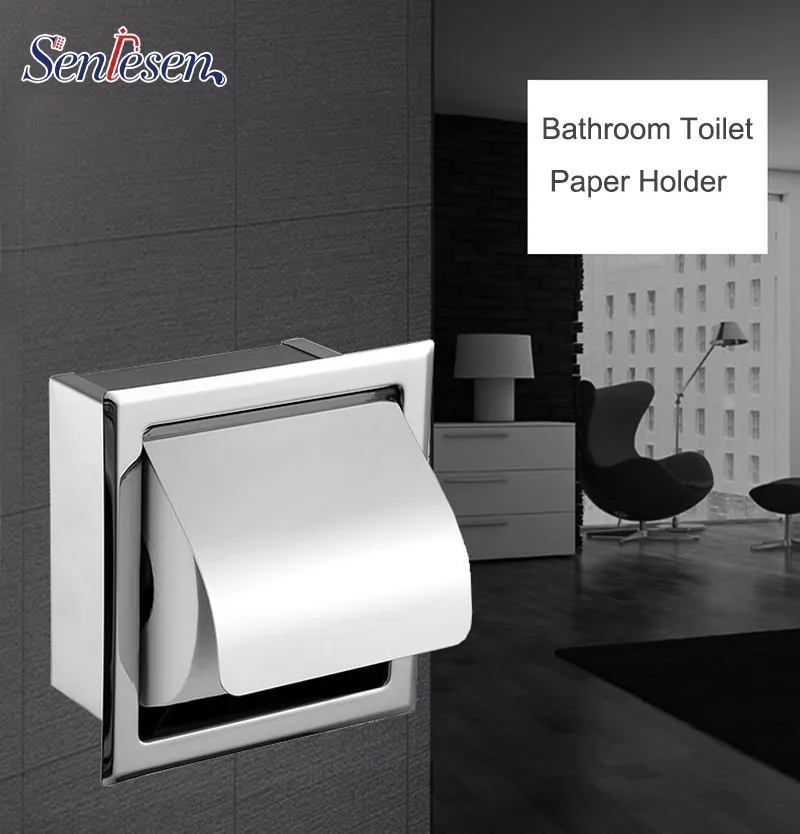 Chrome Finish Stainless Steel Toilet Paper Holder Y200108 From