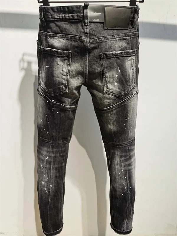 2022 jeans de alta qualidade novo designer de luxo D2 Jeans jeans com buracos Dsquare Biker Pants 2#A397296r