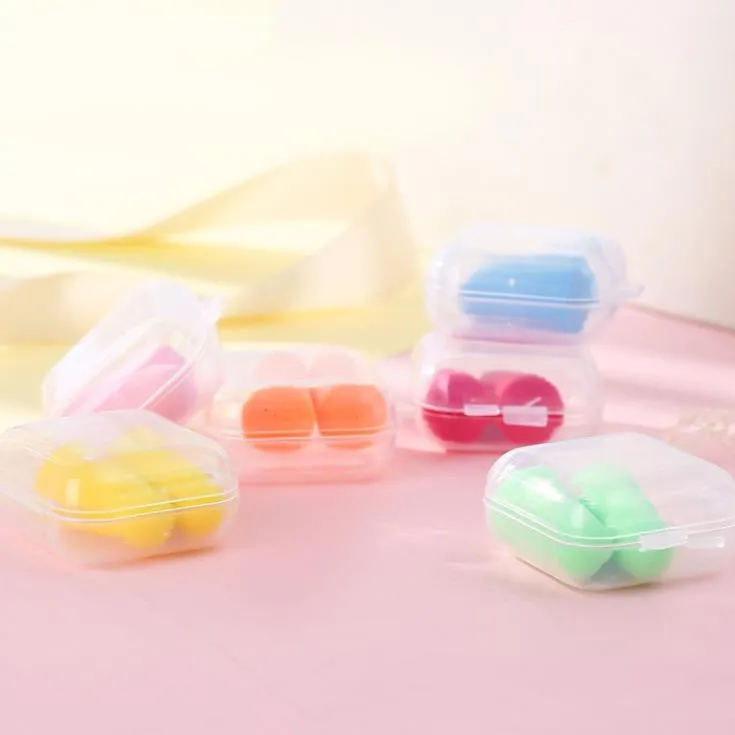 Supply Care Health & Beauty Drop Delivery 2021 Sale 100Pcs/Lot Shape Foam Sponge Earplug Ear Plug Keeper Protector Travel Sleep Noise