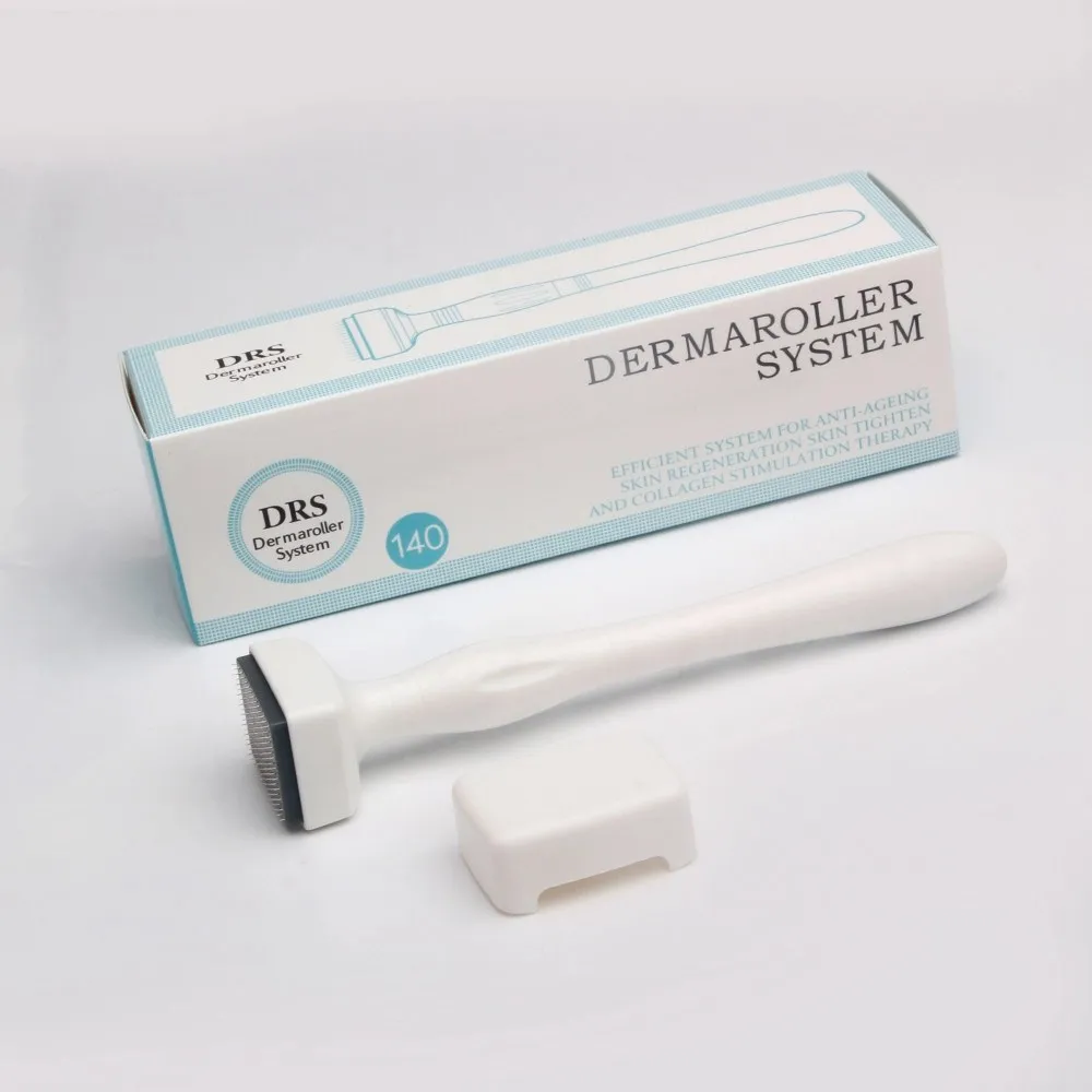 Micro Needle Derma Stamp Pen 140 Aghi Dispositivo Microneedling Strumento per la cura della pelle per la terapia anti-età Trattamento viso e corpo Consegna veloce DHL
