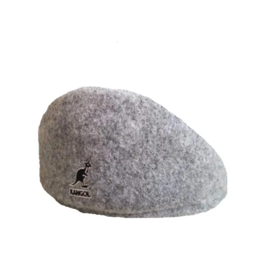 2020 Nouveau Kangol Béret Style Rétro Angleterre Flat Top Broderie Lettre Peintre Chapeau Sauvage Chapeau À Carreaux Automne Et Hiver Octogonal Ca244T