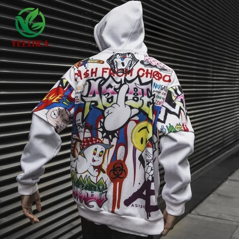 Designer Rapper Hoodies Oversized Graffiti Streetwear Hoodie: Trendy Hip Hop Fashion, Shop Now ...