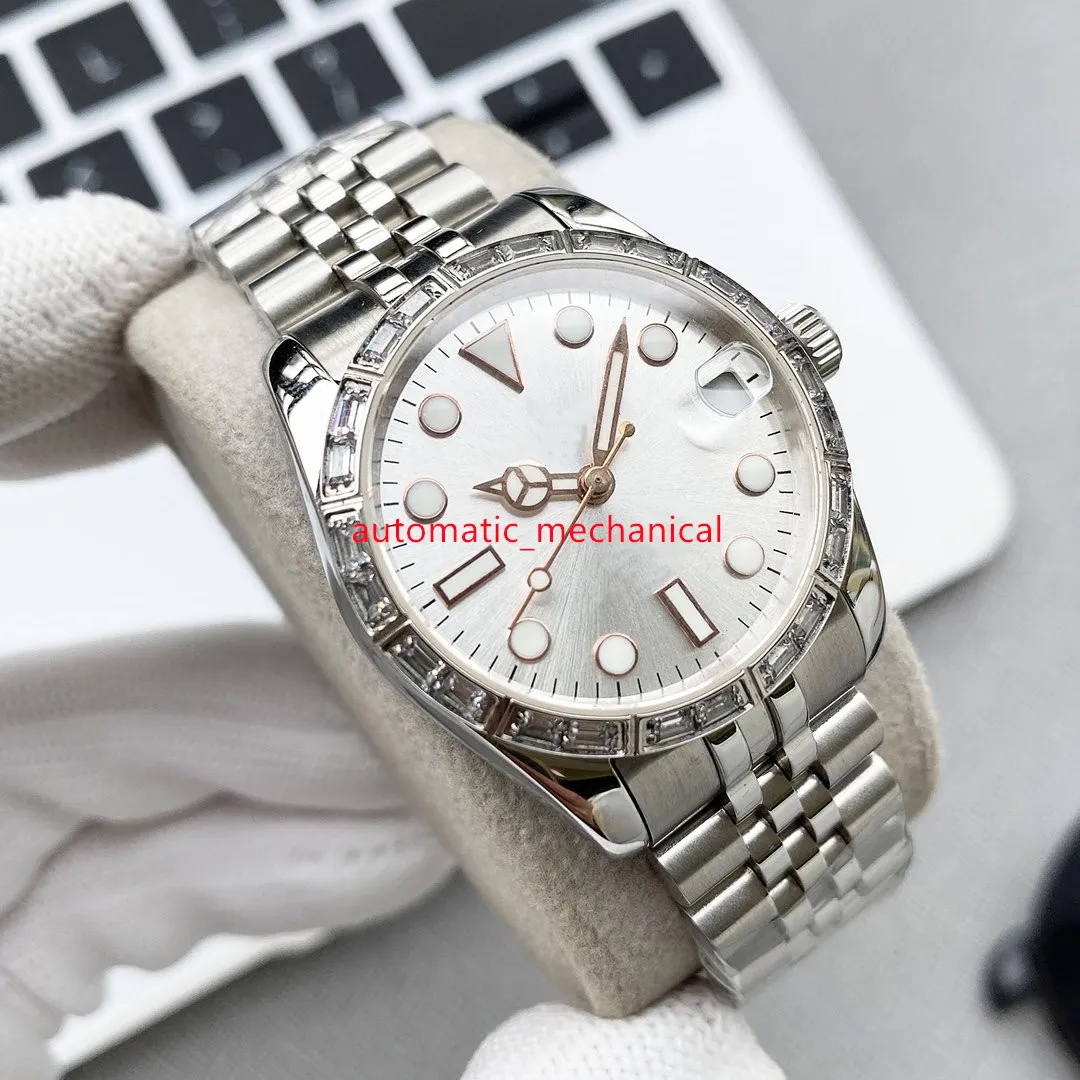 Topkwaliteit Meerdere Stijlen Dame Horloge 31mm Diamond Bezel Roestvrij Staal Jubilee Automatische Mechanica Sapphire Dames Horloges Ar292