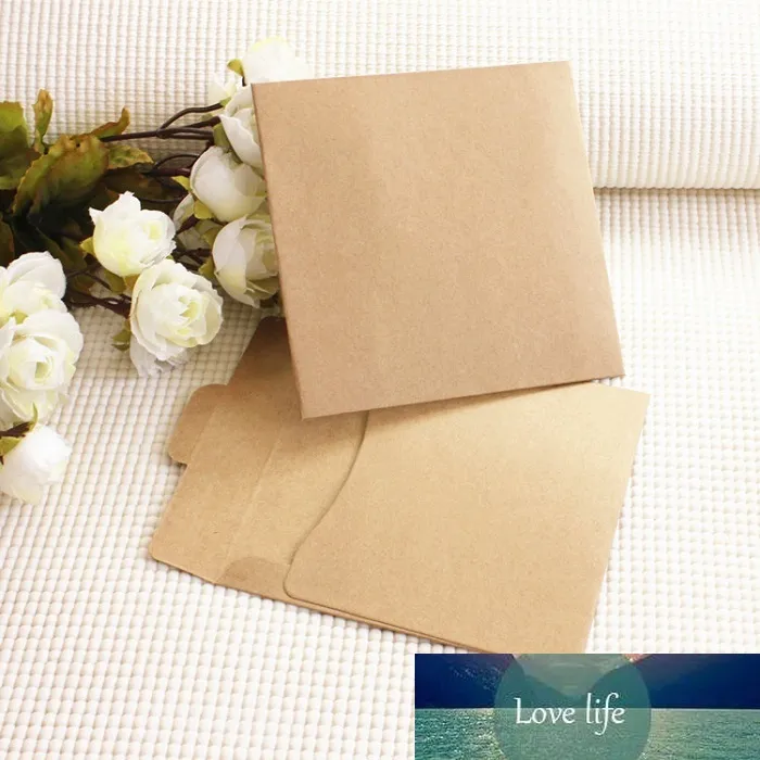 Festival supplies envelopes pacote de cartão de papel de papel para aniversário festa de casamento Favor Decoração Diy Chuveiro de bebê Kraft 12.5 * 12.5cm