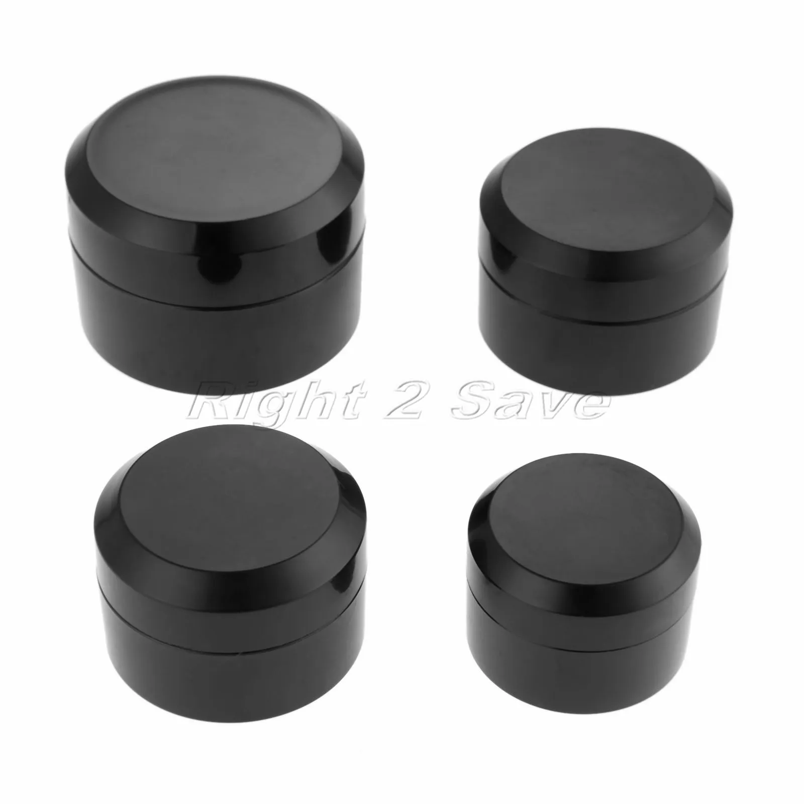 1pc Black Plastic Jars Cream Cosmetic Facial Empty Bottle Mini Makeup Container Refillable 5g 10g 15g 30g Portable Box Beauty