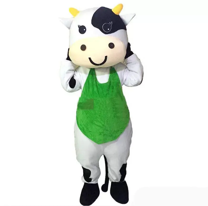 High quality Milk Cow Doll Clothing Fursuit Mascot Costume Halloween Christmas Fancy Party Dress Cartoon Character Suit Carnival Unisex Adults Outfit