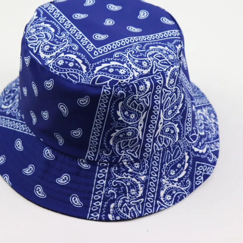 Outdoor Cap Men's Solid Bucket Hats Bandanna Paisley Bucket Hat
