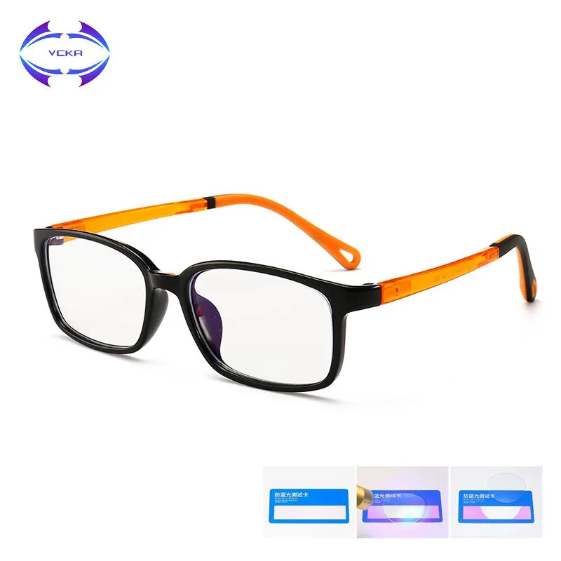 VCKA Enfants Lunettes Optique Cadres Garçon Fille Myopie Prescription Lunettes Enfant Spectacle Cadre Étudiant Carré Lunettes