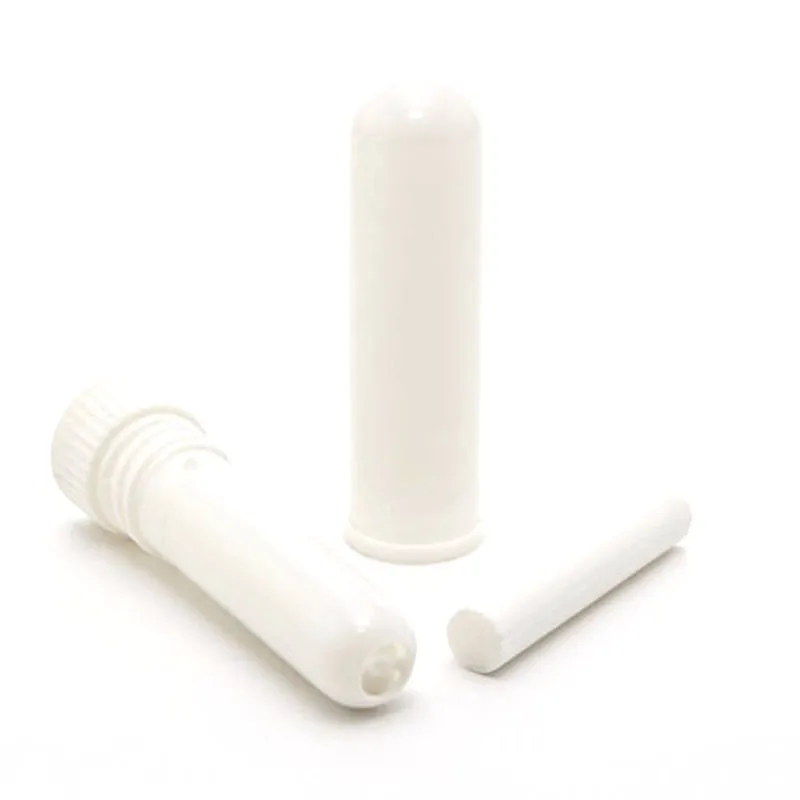 1000セット空白の鼻吸入器スティック、プラスチックブランクの香りの鼻吸入器のためのDIYエッセンシャルオイル