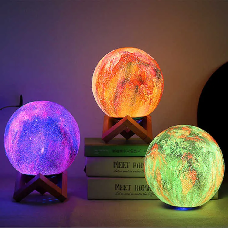 Nuovo colore dipinto stella cielo luna Illuminazione interna Altoparlante Bluetooth telecomando lampada che cambia suono Bluetooth wireless notturno colorato