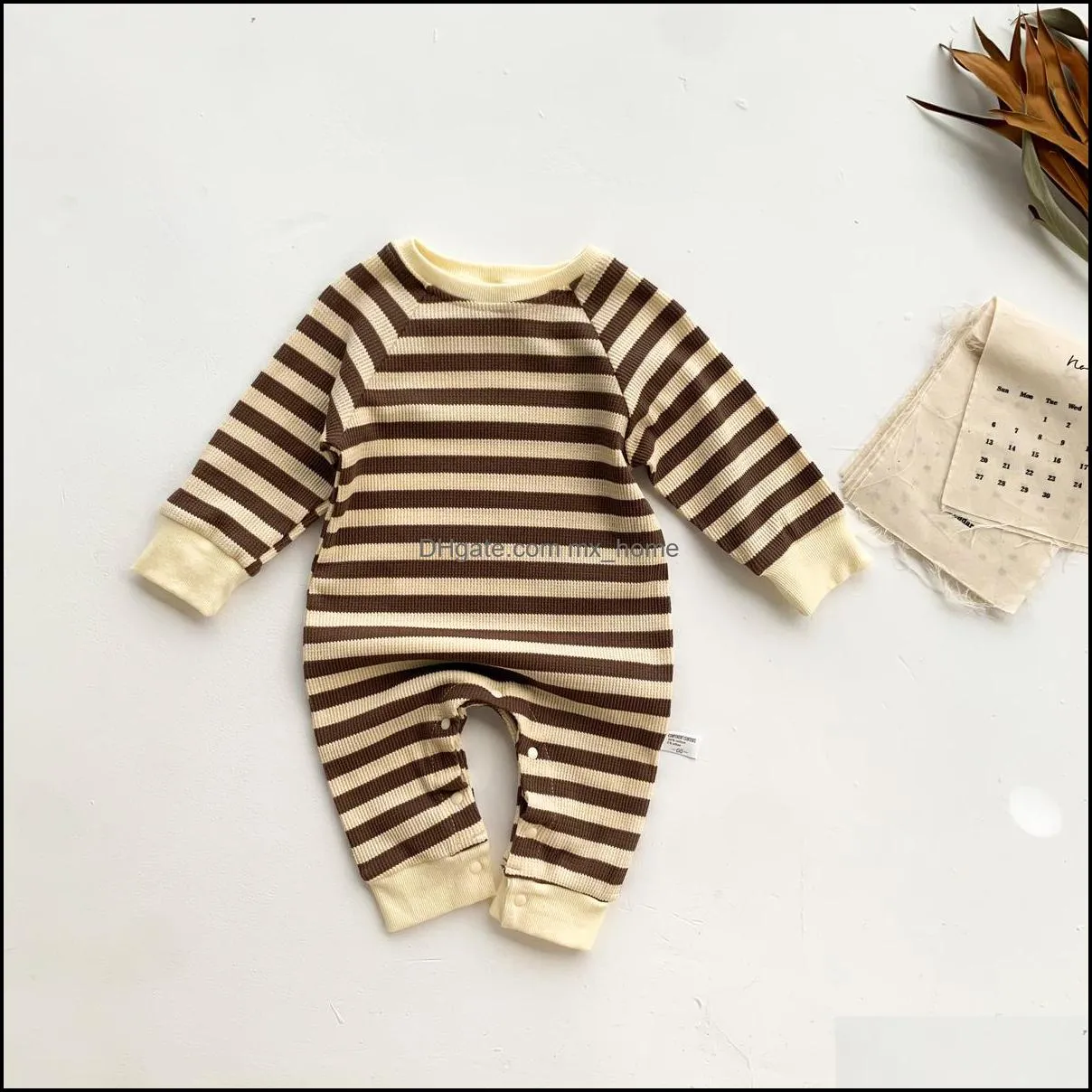 kids Rompers boys girls romper infant toddler stripe Jumpsuits Spring Autumn fashion Boutique baby Climbing clothes Z5693