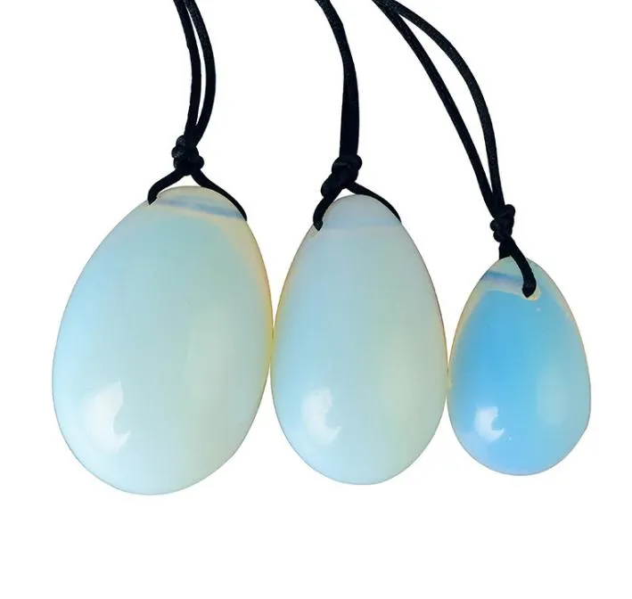 Natural Crystal Quartz Opal Yoni Eieren voor Vrouw Vagina Genezing Massage Crystal Natural Power Stone Yoni Egg Sex