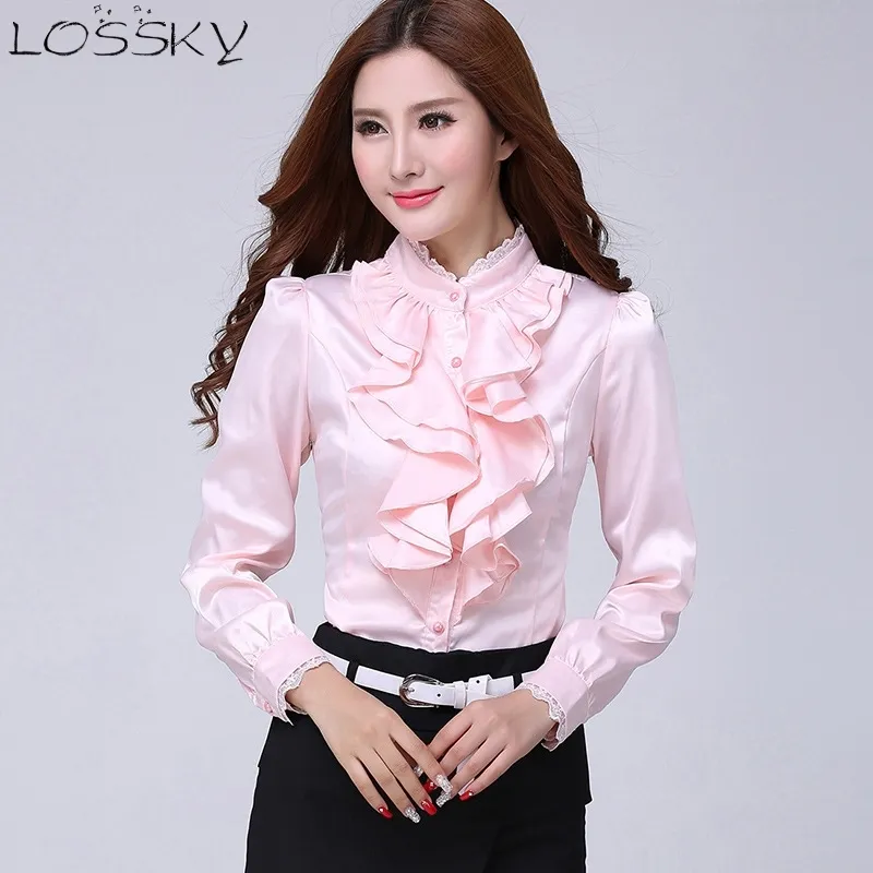 Blusa Camisa Mujer Moda Blusas Camisas Elegante Rolvado Collar Oficina Mujer Ropa Primavera Ropa Barata China T200322 € | DHgate