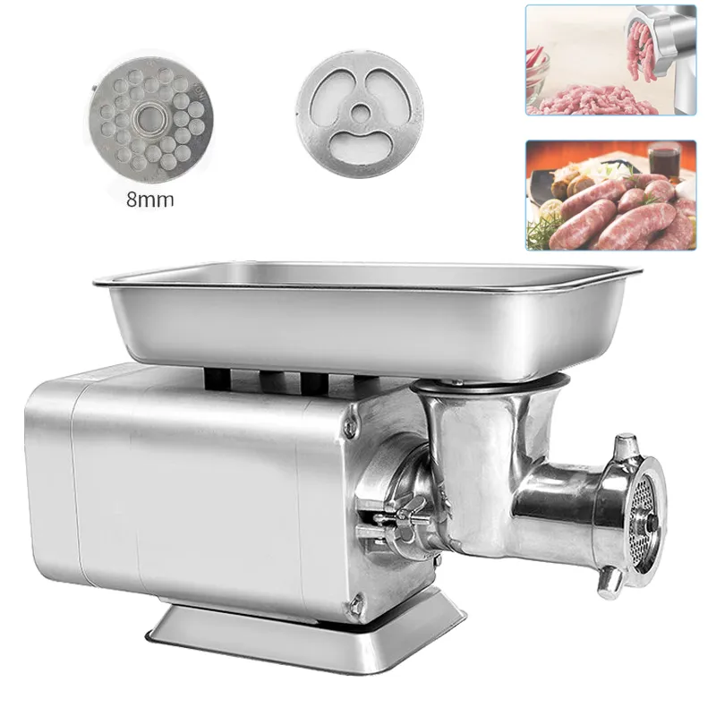 120kg/h Electric Meat Grinders Stainless Steel Electric Grinder Sausage Stuffer Meat Mincer Slicer for Kitchen Appliance