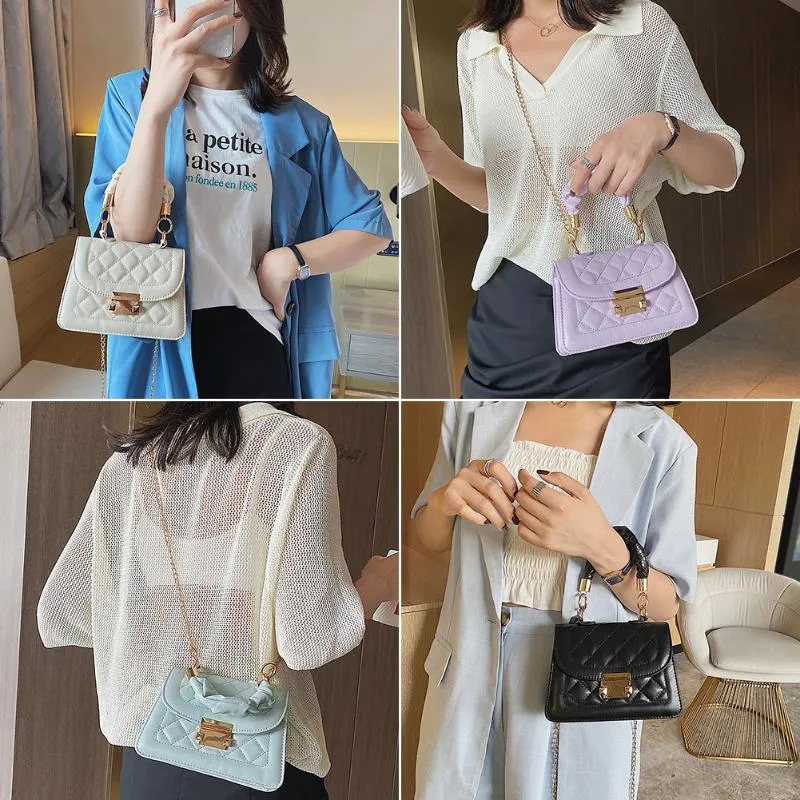 DHgate.com:2024Womens Crossbody Bag, PU Leather Mini Handbag