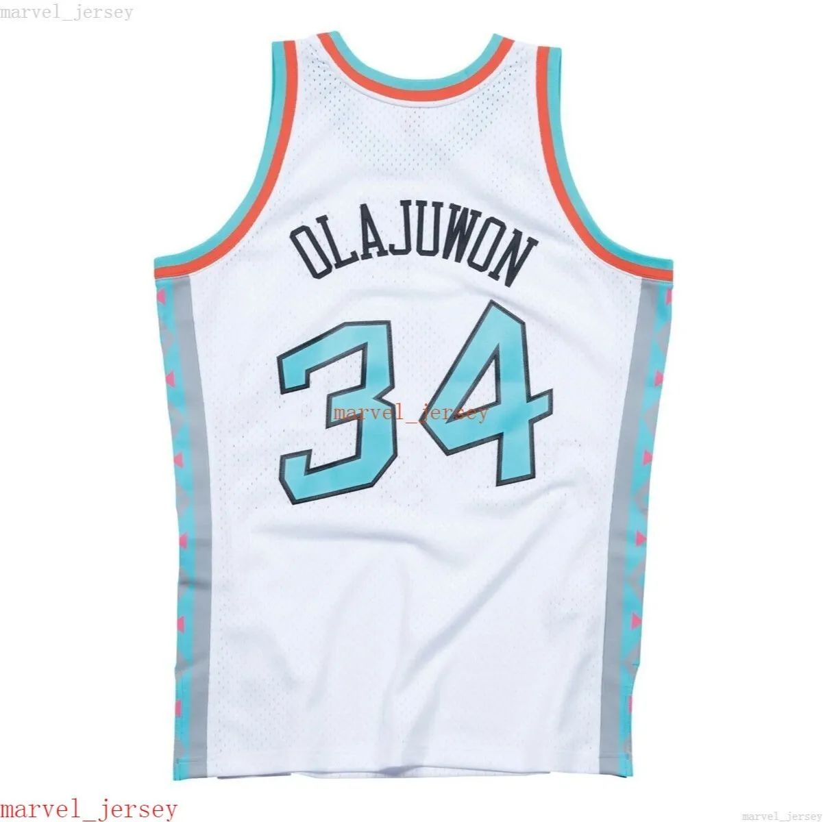 Custom Stitched Hakeem Olajuwon White 1996 Swingman Jersey XS-6XL Mens Throwbacks Basketball jerseys Cheap Men Women Youth