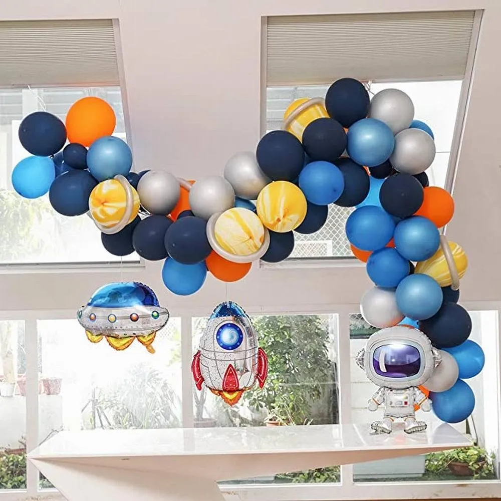 Outer Space Balloon Garland Kit Universe Space Planets Party UFO