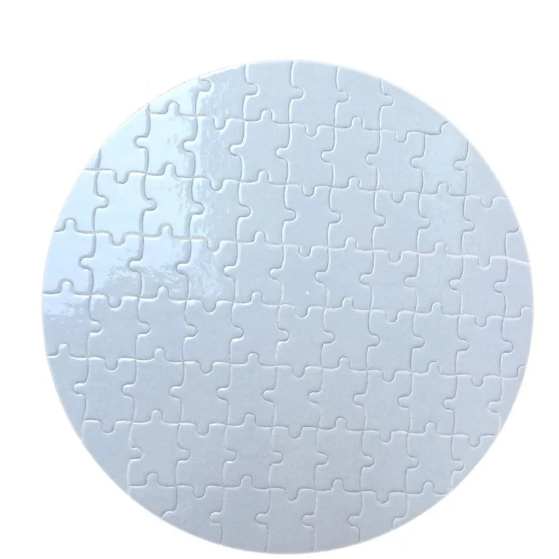 Sublimation Blank Puzzle Heart Round A4 Blank Jigsaw DIY Craft Heat Transfer Printing Regular Irregular Shape Puzzles