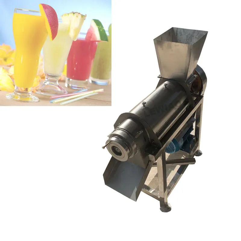 Vegetabilisk massa pressmaskin ingefära juicing dubbel skruv kall press juicer lökjuice extraktor maskinskruv press frukt juicer