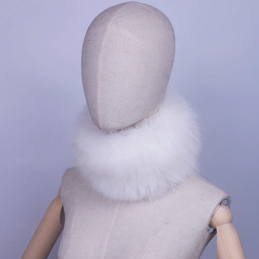 Surakey Women's Neck Warmer Faux Fur Collar Scarf Wrap