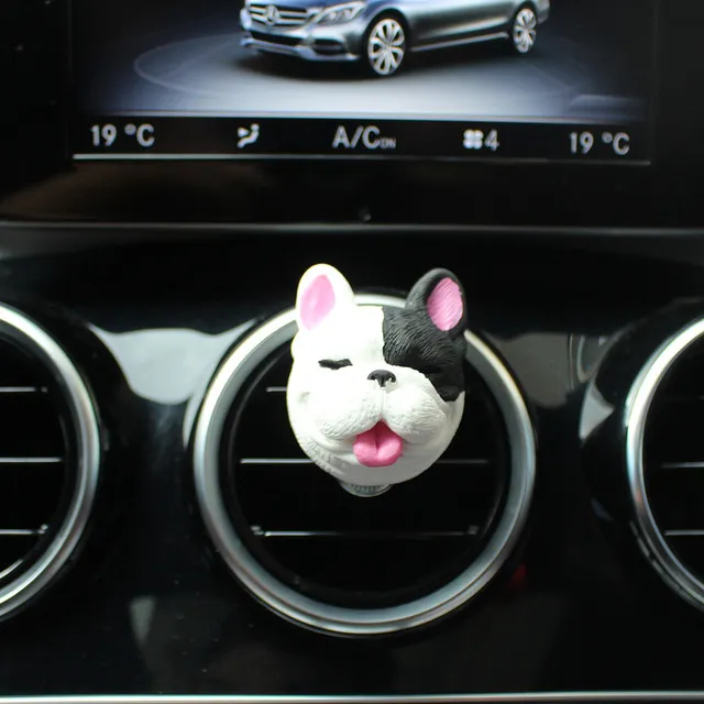 VZFIT Décoration Voiture Bouledogue Français - Lot 2 Pendentifs Rétroviseur Mignon
