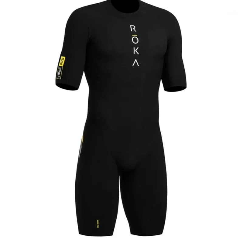 ROKA summer mens cycling skinsuit trisuit triathlon cycling jersey ciclismo swimming running MTB bike clothing non slip webbing1