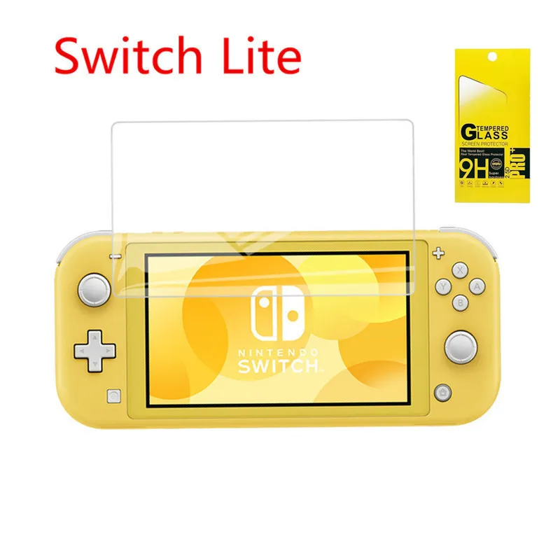 Nintendo Switch Lite 강화 유리 스크린 프로텍터 0.33mm 2.5D 9h 상자 패키지