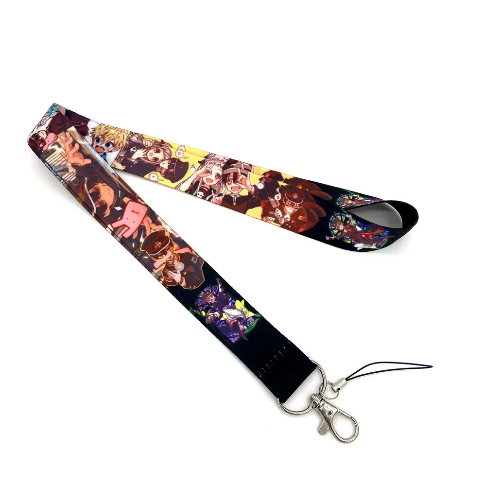 20pcs Cartoon Lanyards Keys ID Card Phone Holder Keychain USB badge Neck Strap Hang Rope Anime Lanyard