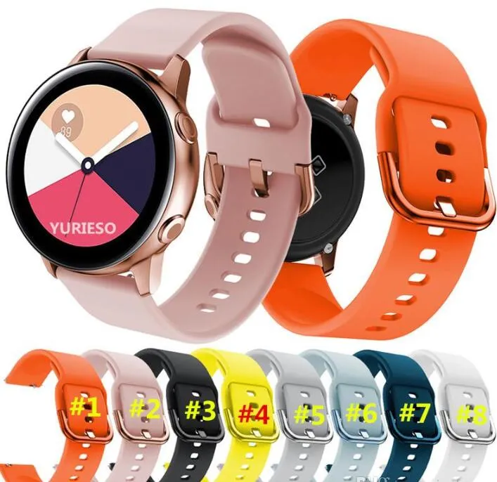 Cinturino sportivo in silicone da 20 mm per Samsung Galaxy Watch attivo 42 mm Gear 2 cinturino sportivo per Huami Amazfit Bip/Amazfit 2 Smart Watch