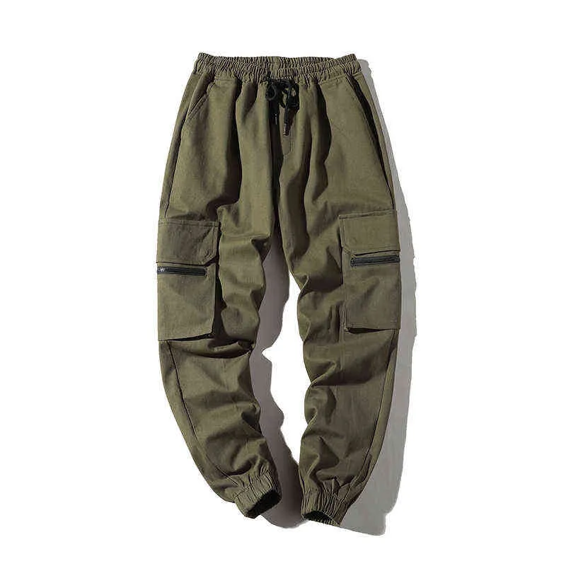 ZhuZunZhe Men's Harem Pants 2021 New Hip Hop Casual Male Tatical Joggers Trousers Fashion Streetwear Side Pockets Cargo Pants H1223