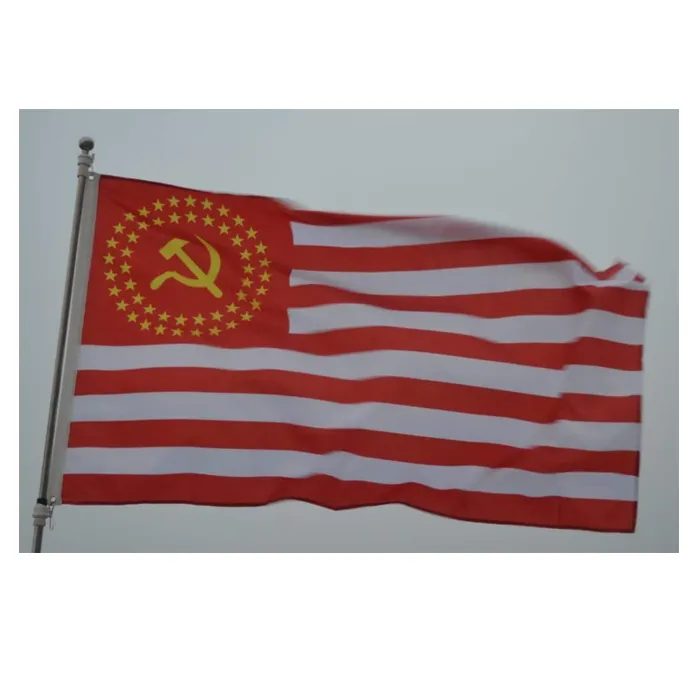 ユナイテッド社会主義アメリカ50星の国旗3 x 5ft 100Dポリエステル速い